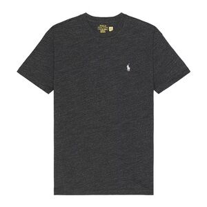 Polo Ralph Lauren Short Sleeve Solid Tee in Black Marl Heather